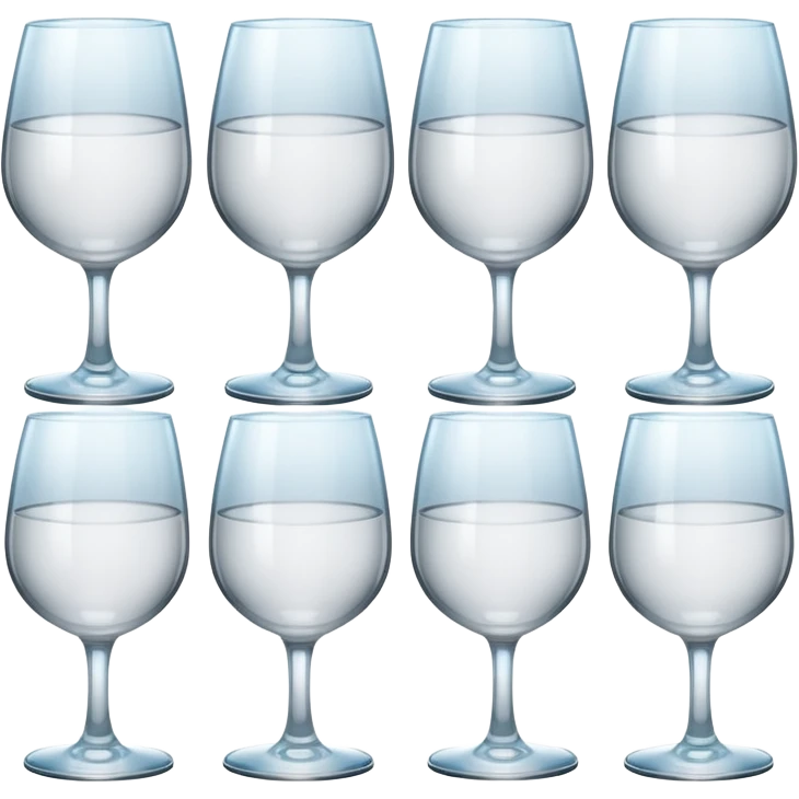 different type empty glass emoji