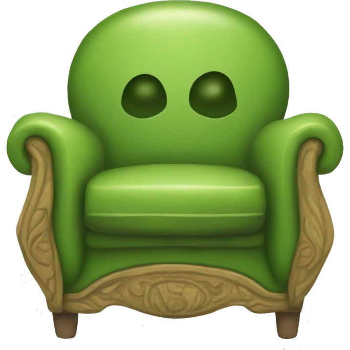 silla en forma de aguacate emoji