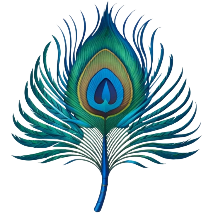 Peacock feather emoji
