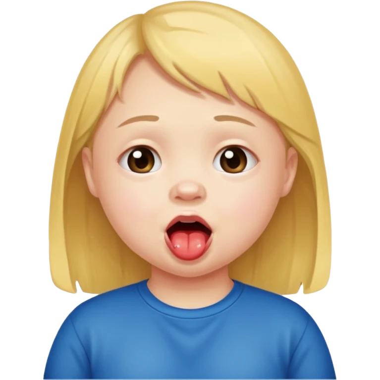 girl with down syndrome drooling emoji