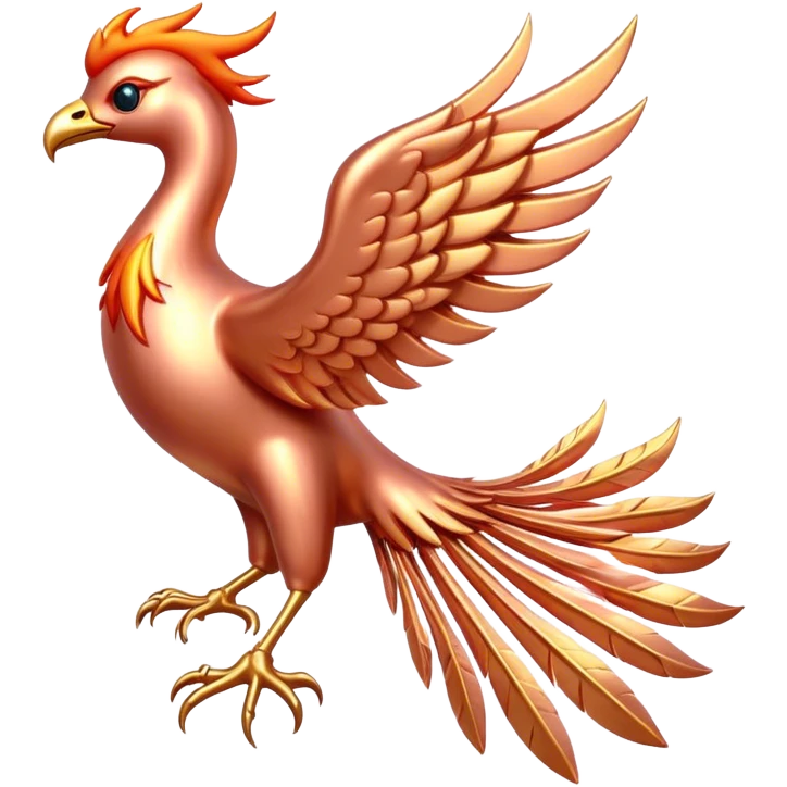 Rose Gold Phoenix emoji