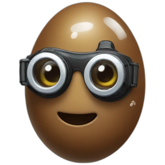 poop with swimming googles and snorkling emoji