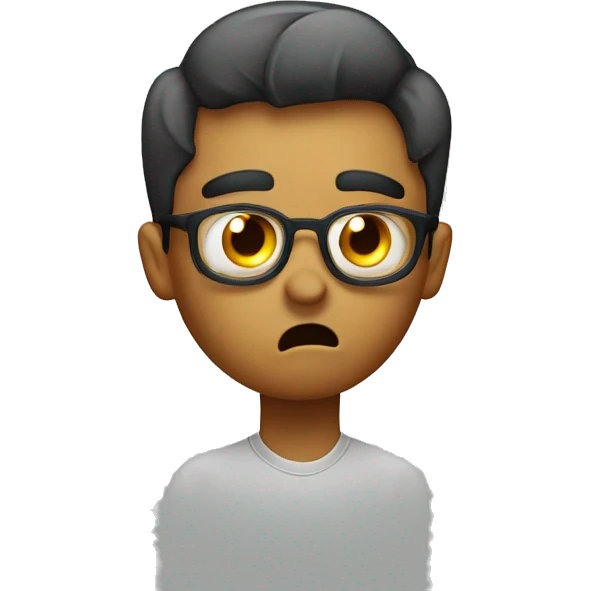 Social media manager whistling and sweating worriedly emoji