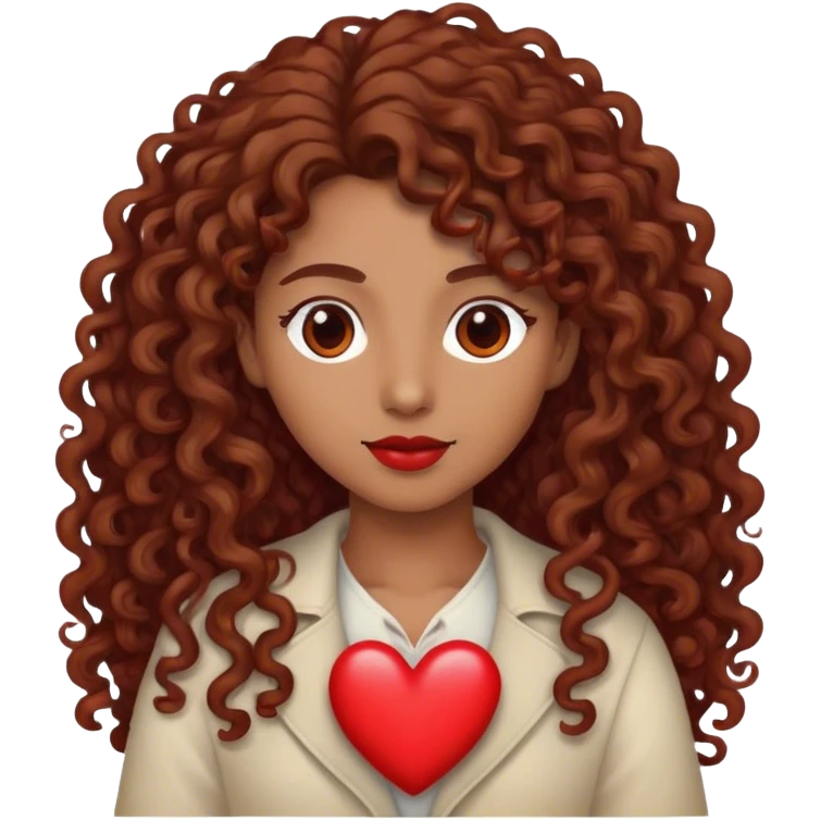 ❤️🧑🏽‍🦱 emoji
