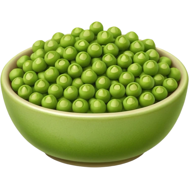 Wasabi peas in a bowl  emoji