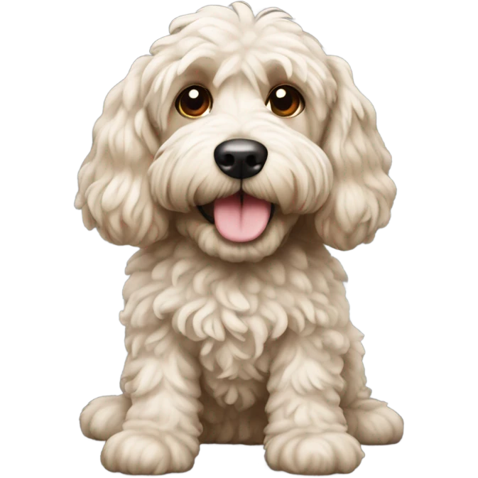 Cockapoo dog emoji
