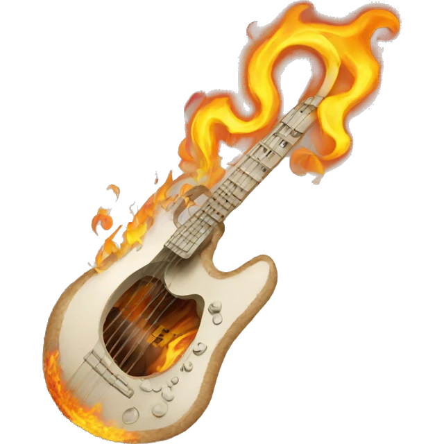 flaming musical note emoji