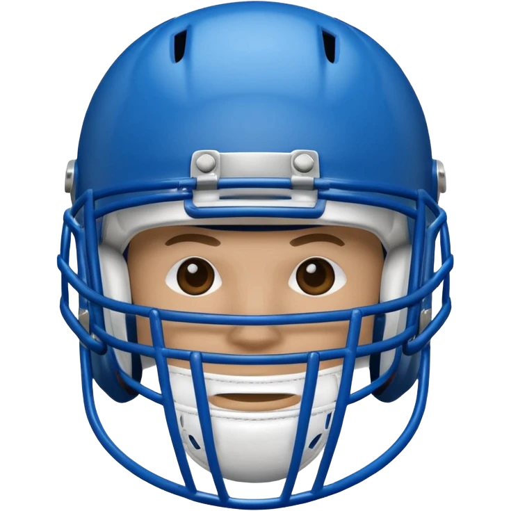 college football player helmets blue emoji