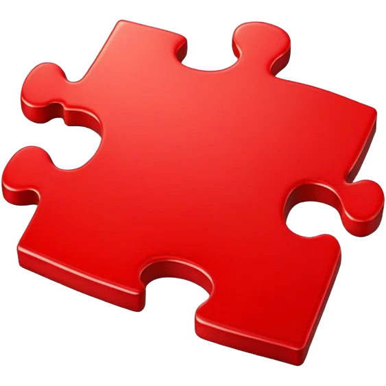red puzzle piece emoji