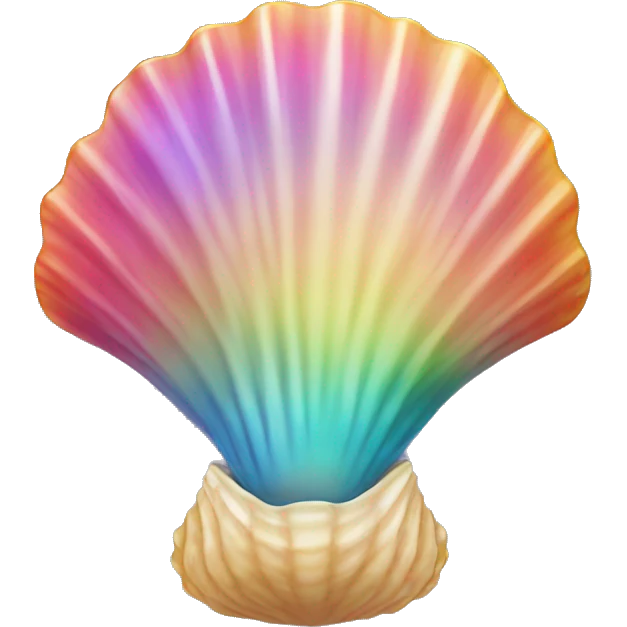 reinbow scallop-seashell emoji