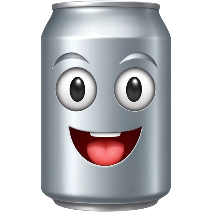 silly face ok soda can emoji