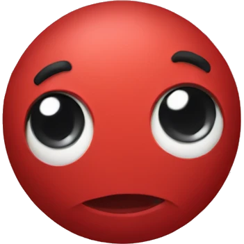 red rubber ball emoji