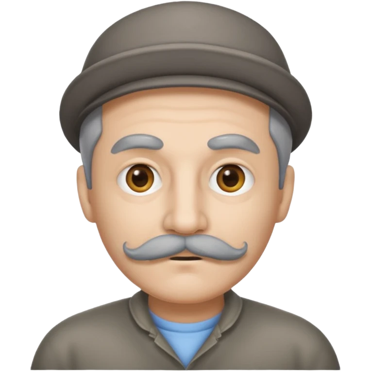 The  🥸 emoji but with gray eyebrows and mustache emoji