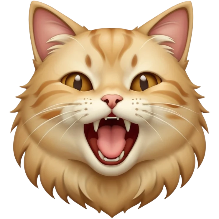 cat head yawning  emoji