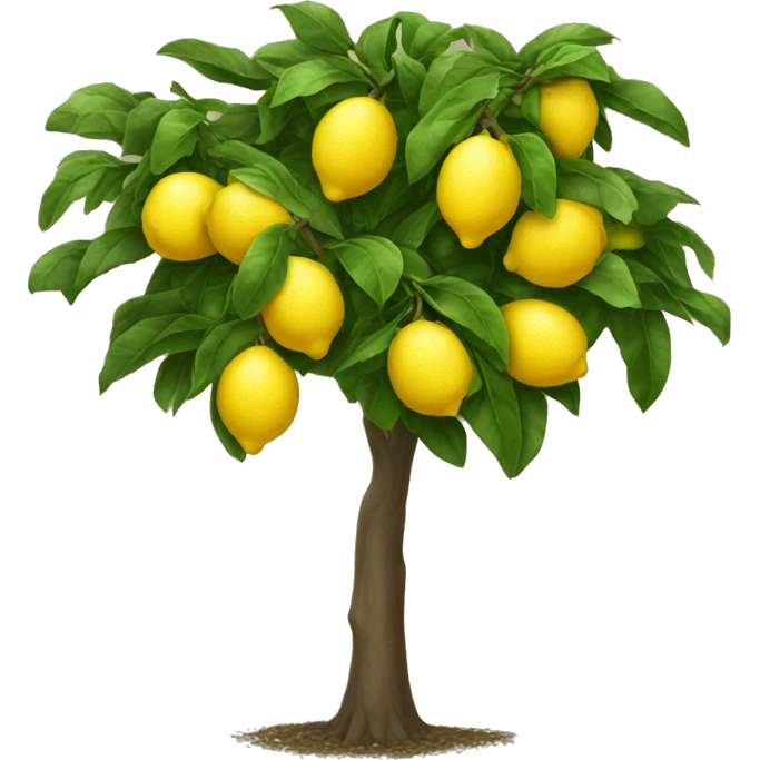 Beautiful lemon tree emoji