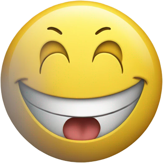 yellow circle emoji smiling very wide emoji