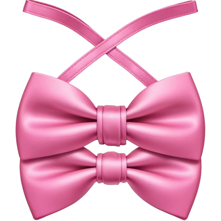 cute pink bow tie emoji