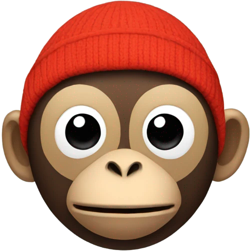 Monkey wearing ski mask  emoji
