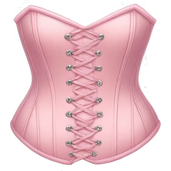 Pastel pink corset  emoji