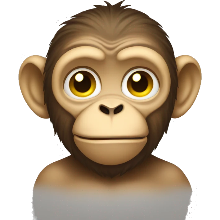 monkey see no evil emoji but in yellow emoji version emoji