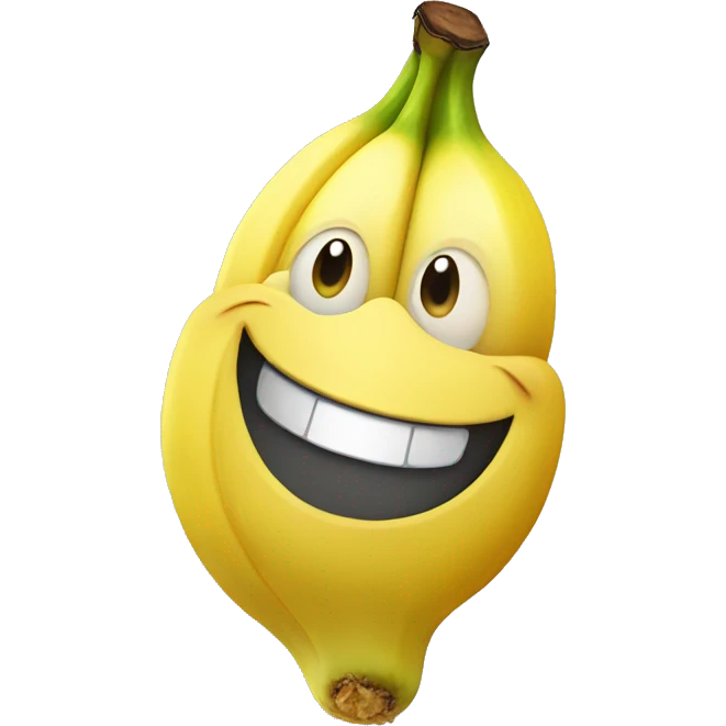 happy banana emoji