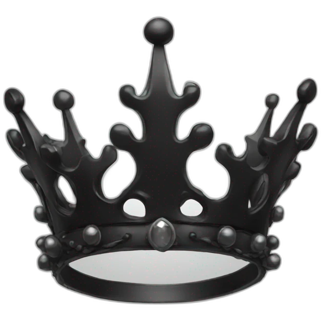 black fantasy crown emoji