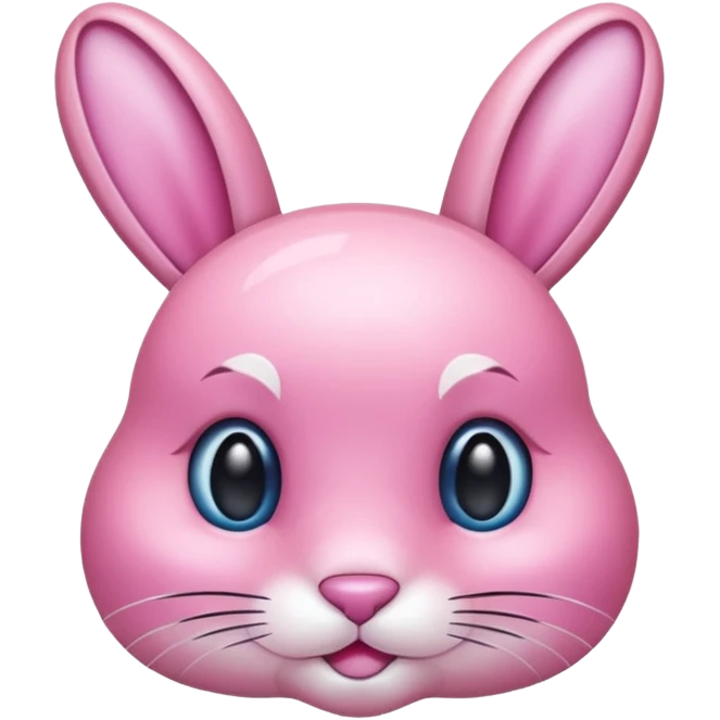  crystallized bunny pink emoji
