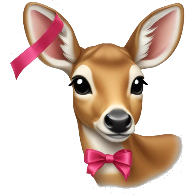 Doe with ribbon emoji