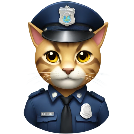 Police cat emoji