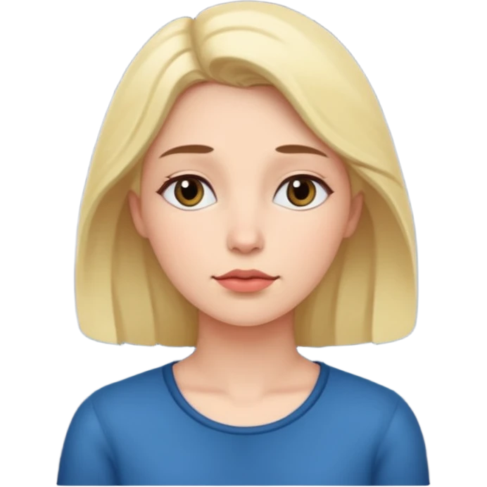 a thoughtful woman under a night sky emoji