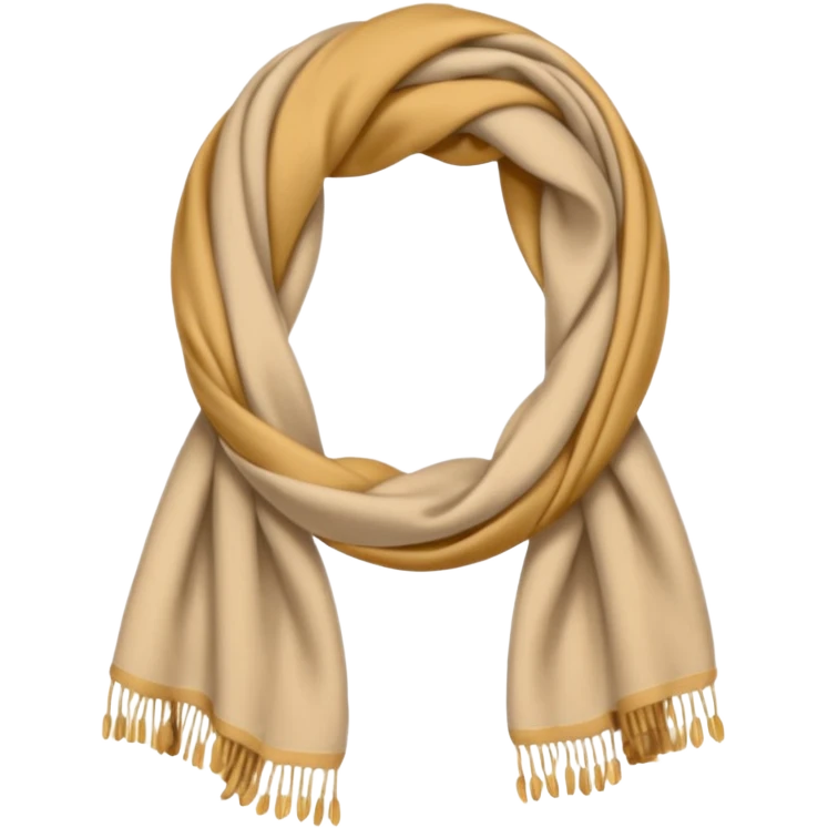 beige scarf emoji