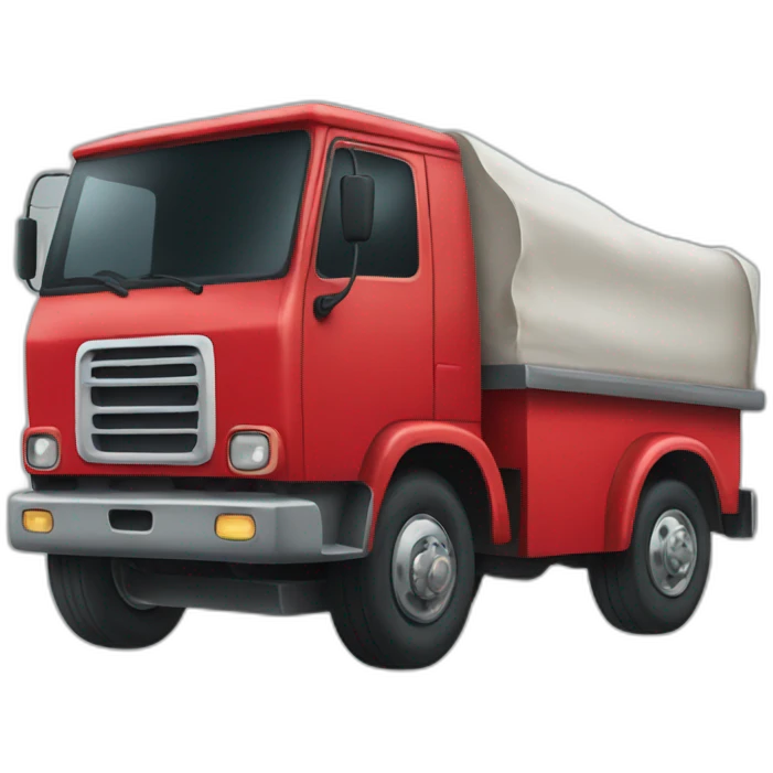 Red truck emoji