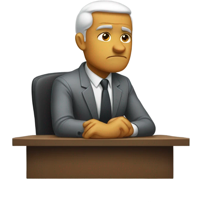 Sad entrepreneur emoji