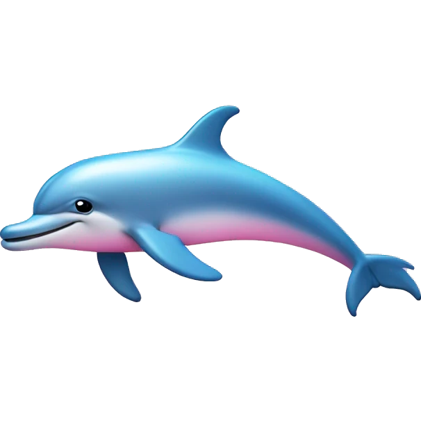 Pastel-pink-colors-dolphin emoji