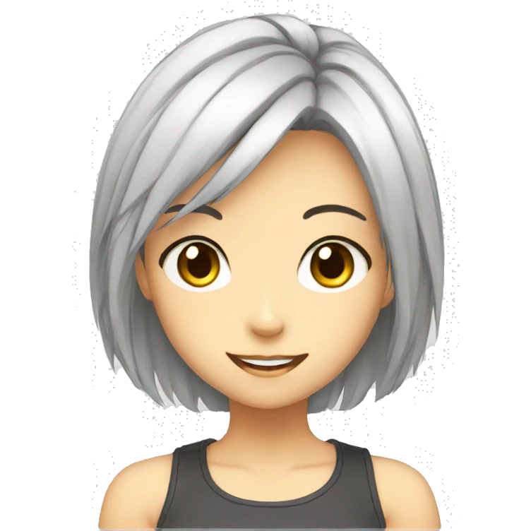 An anime girl emoji
