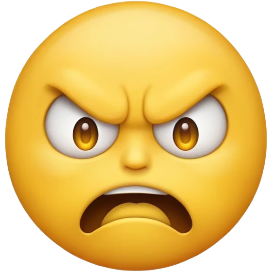 angry emoji with close mouth  emoji
