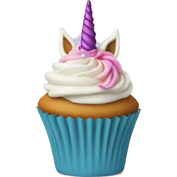 Unicorn cupcake  emoji