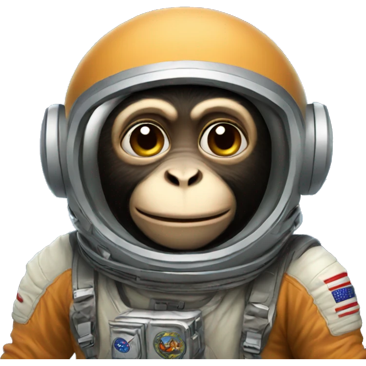 Space monkey emoji