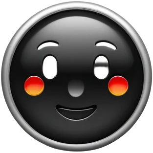 Pin emoji but black emoji