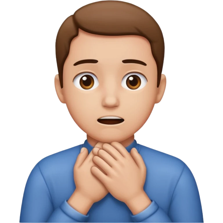 Person using chocking hands  emoji