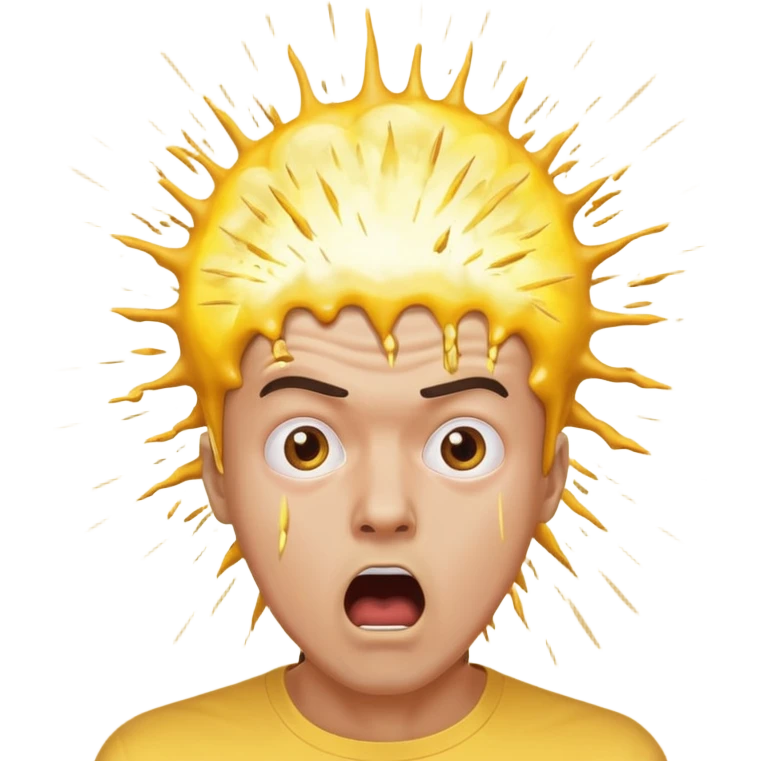 yellow exploiding head normal man mind blown emoji