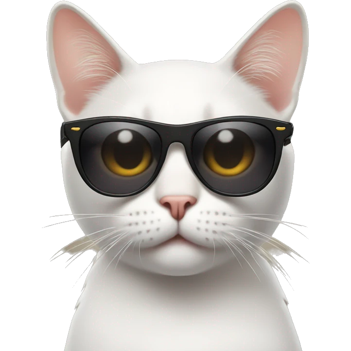 Cat with sunglasses  emoji