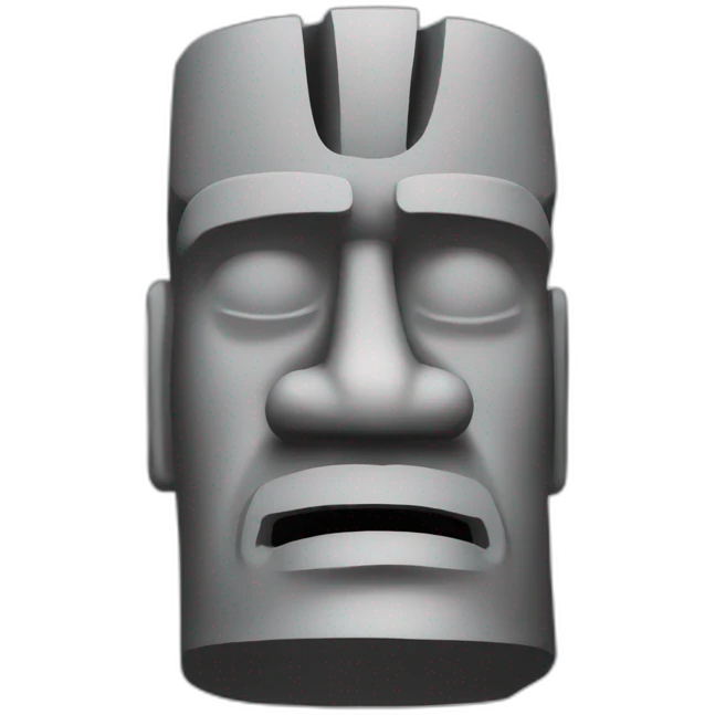 saluting-face-Easter-island-Moai-head emoji