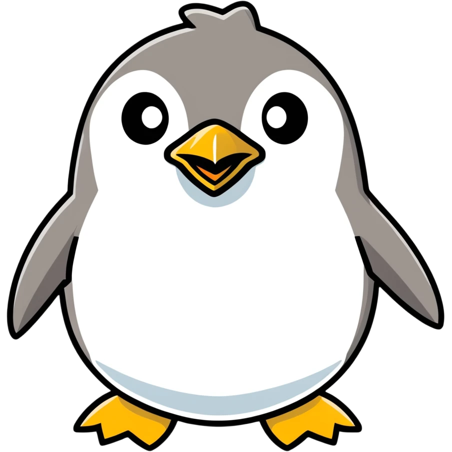 An angry penguin emoji