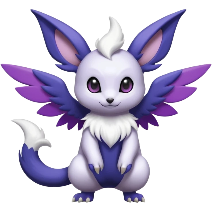 Shiny Minccino-Absol-Noibat-Hybrid (Full body) emoji