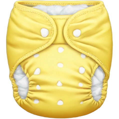 Diaper yellow puffy emoji