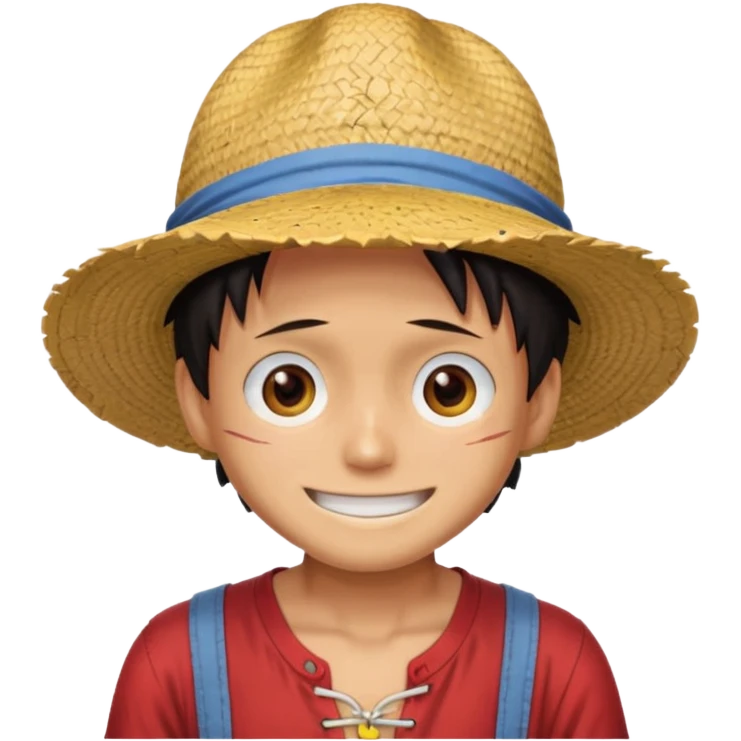 Luffy with scar emoji