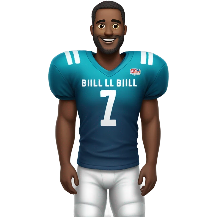 Fat man bills jersey emoji