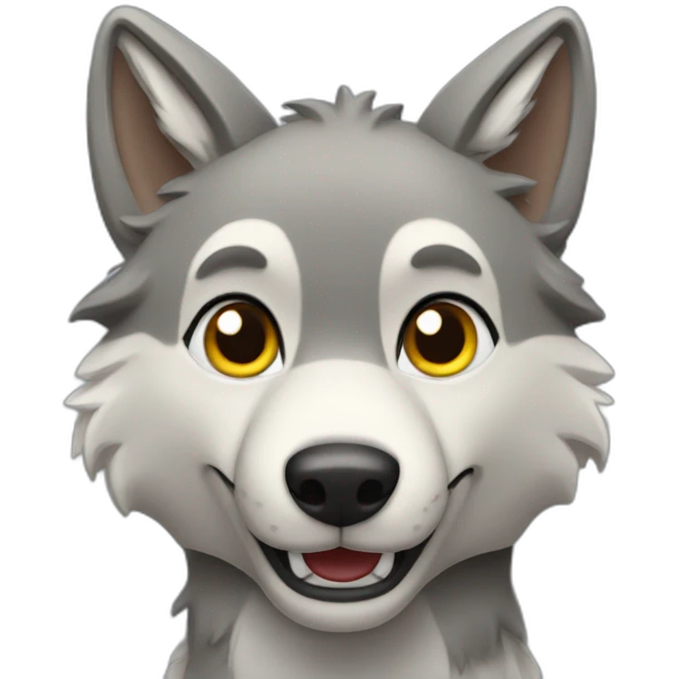 grey wolf thumbs up emoji