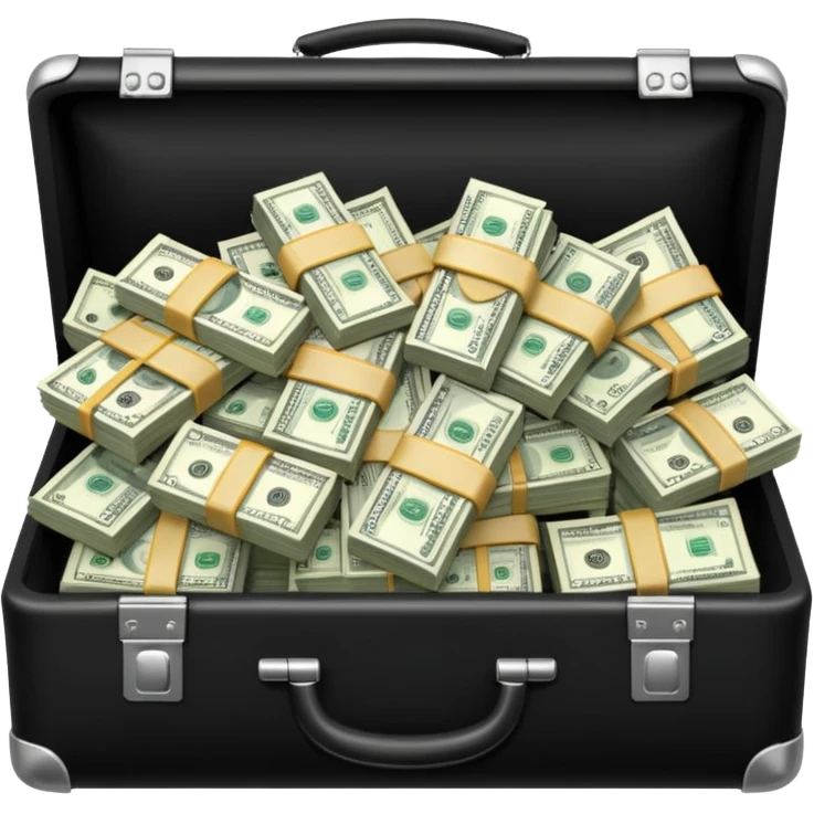 деньги торчащие из портфеля emoji